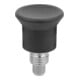KIPP Goupille d'arrêt Mini M08x1 Ø 5 mm S 5 mm Forme C avec rainure d'arrêt