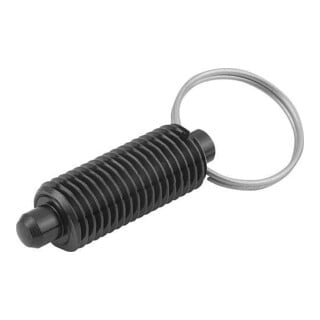KIPP Goupille d'arrêt sans col Gr. 3 D1=M16x1,5 D=8 Acier Forme T Écrou de blocage