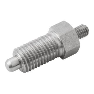 KIPP Goupille de blocage sans rainure de verrouillage Gr.4 D1=M20x1,5 Forme E acier inoxydable non trempé