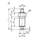 KIPP Goupille de verrouillage Forme E Taille D 6 M12x1,5 Kipp