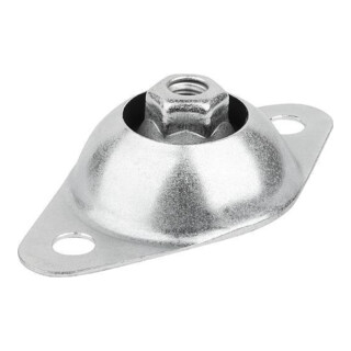 KIPP Gummi-Metall Deckenelement K2012.01060 Stahl verzinkt