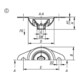 KIPP Gummi-Metall Deckenelement K2012.01060 Stahl verzinkt