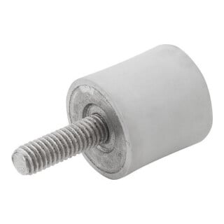 KIPP Gummipuffer Typ B M10x28 Ø 60mm H 40 Edelstahl