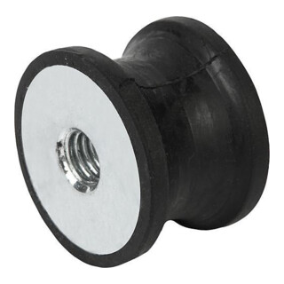 KIPP Gummipuffer Typ CT tailliert M12 Ø75 H40 Stahl Elastomer