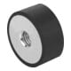 KIPP Gummipuffer Typ E M04 Ø15mm H12 Stahl Elast. Naturkautschuk