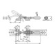 KIPP Hakenspanner horizontal F2=2000 Edelstahl blank Kunststoffgriff