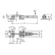 KIPP Hakenspanner L=337,5 Stahl mit Gegenhalter rot