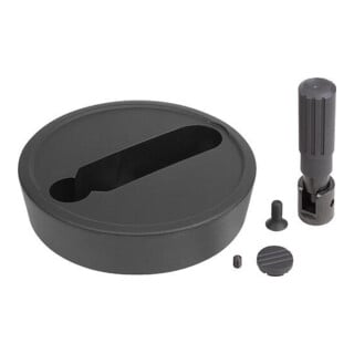 KIPP Handrad D1=100 Form B mit Querbohrung D2=12 Aluminium schwarz