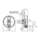 KIPP Handrad D1=100 Passbohrung 10H7 Thermoplast Gr. 2