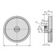 KIPP Handrad D1=125 Form B mit Querbohrung D2=12 Aluminium schwarz PU