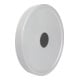 KIPP Handrad D1=125 Form B mit Querbohrung D2=12 Aluminium silber pulverbeschichtet