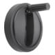 KIPP Handrad Gr. 1 D1=80 Form B mit Querbohrung D2=8H7 T=9
