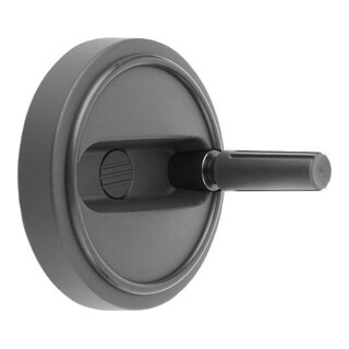 KIPP Handrad Gr. 2 D1=100 Form C Passbohrung mit Nut Thermoplast