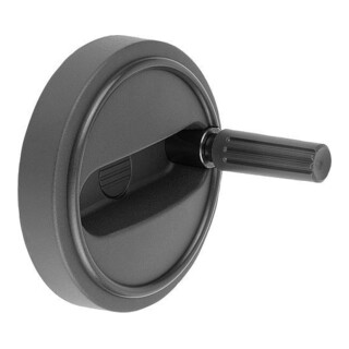 KIPP Handrad Gr.3 D1=125 Form B Passb. mit Nut Querbohrung D2=12H7 B3=4 T=13,8
