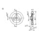 KIPP Handrad Passbohrung D1=125 D2=14H9 Form A 3-Speichen Edelstahl A4 1.4404