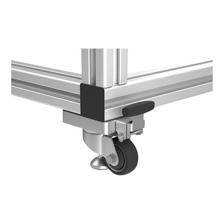 KIPP Heberolle mit Feststellsystem Lenkrolle Ø 100mm Polyurethan Stahlblech