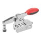 KIPP Horizontale snelspanner met krachtsensor D=M08 F4=1400 roestvrij staal