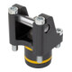 KIPP Hydraulische draaistangklem Form A dubbelwerkend DK 25 met geboorde kanalen