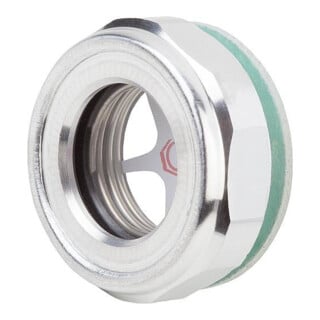 KIPP Jauge à huile avec vitre en verre naturel Réflecteur D1=G3/4 D=34,5 Aluminium