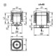 KIPP Justeringsstoppen Vorm B vierkant 50 x 31 mm polyamide