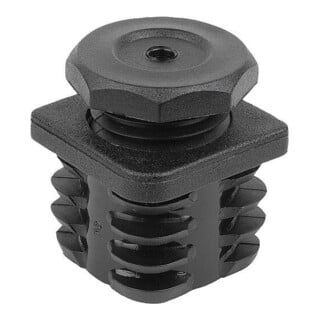 KIPP Justierstopfen Form B quadratisch 30 x 29mm Polyamid schwarz