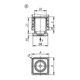KIPP Justierstopfen Form B quadratisch 30 x 29mm Polyamid schwarz