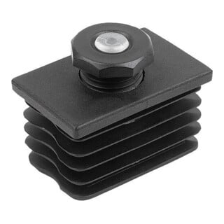 KIPP Justierstopfen mit Gleitschutzeinsatz Form C 60 x 40 mm rechteckig