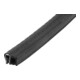 KIPP Kantbeschermings- en afdichtingsprofiel 50000x9x13 EPDM zwart 50 meter