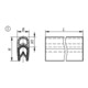 KIPP Kantenschutz-Dichtprofil 2000 x 10 x 21 mm PVC schwarz EPDM