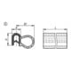 KIPP Kantenschutz-Dichtprofil 2000 x 11 x 15 mm EPDM schwarz Form G