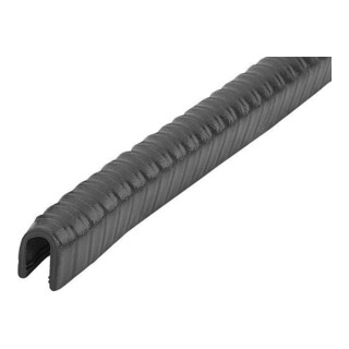 KIPP Kantenschutzprofil 20000 x 12 x 15 PVC schwarz Form E ohne Dichtung