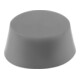 KIPP Kegelvormige rubberen buffer binnendraad D30 H27 RVS A4 1.4401 Komp:El