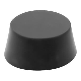 KIPP Kegelvormige rubberen buffer M10 Ø 50 mm H 18 mm verzinkt staal elastomeer