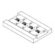 KIPP Keilspanner glatt mit Zylinderschraube M06x18 10,2 Stahl gehärtet