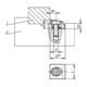 KIPP Klemme D=M06X16 Form B Stahl