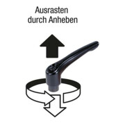 KIPP Klemmhebel Gr.4, zink schwarz seidenmatt kunststoffbeschichtet, Stahl brüniert-4