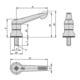 KIPP Klemmhebel mit Spannkraftverstärker Gr. 4 M10x50 Kunststoff grau RAL7035 kom.