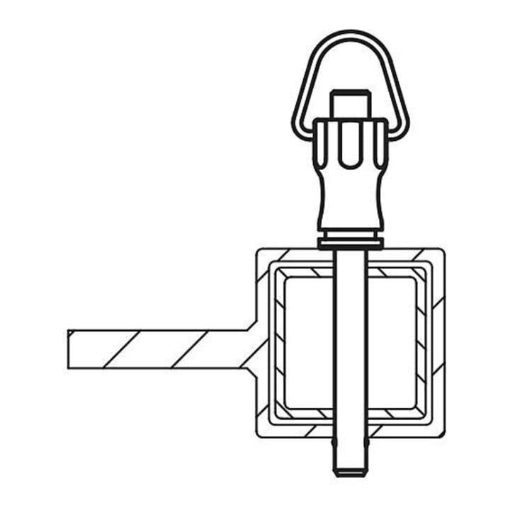 KIPP Kogelsperpen Vorm B met greepgat en ring Ø 6 mm 40 mm