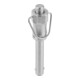 KIPP Kogelsperrpen Vorm B met greepgat en ring D1=5 L=25 L1=5,9 L5=30,9