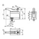KIPP Kraftspanner 3-stufig lange Ausführung M12 L=130 B=6