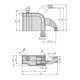 KIPP Kraftspanner Kompakt Form A M12 107 x 47,5 x 56,5-118mm Vergütungsstahl