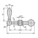 KIPP Kugelkurbel Passbohrung D2=7 A=25 Stahl