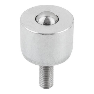 KIPP Kugelrolle Mini D2=M08x20 Form A Stahl Stahl