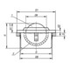 KIPP Kugelrolle mit Befestigungselement Form B Stahl Stahl
