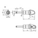KIPP Kugelsperrbolzen abschließbar Form B 10mm 20mm Griffmulde Ring