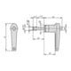 KIPP Kugelsperrbolzen mit L-Griff Ø 8mm L 50mm Edelstahl Aluminium
