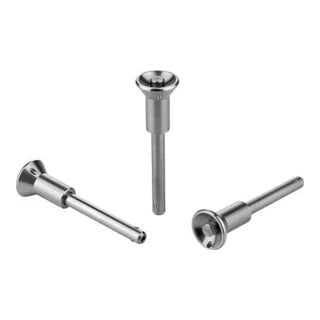KIPP Kugelsperrbolzen mit Pilzgriff 5mm 10mm Edelstahl 1.4542