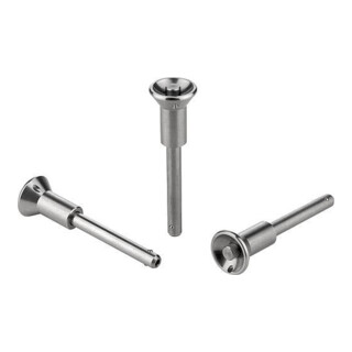 KIPP Kugelsperrbolzen mit Pilzgriff 5mm 20mm Edelstahl 1.4542