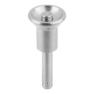 KIPP Kugelsperrbolzen mit Pilzgriff D1=6 L=35 Edelstahl komp. Edelstahl
