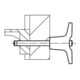 KIPP Kugelsperrbolzen mit T-Griff 12mm 70mm Edelstahl 1.4542